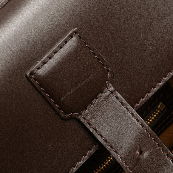 LOUIS VUITTON Brown Damier Leather Shoulder Bag - Picture 5 of 9